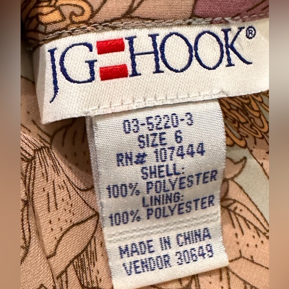 Vintage  JG Hook Floral Dress with Ruffle Detail. - Picture 9 of 9